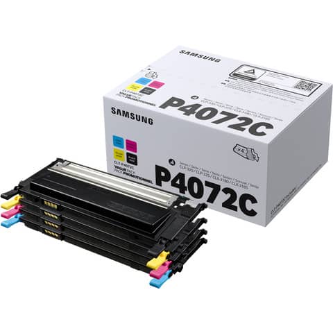 Toner CLT-P4072C Samsung ciano+magenta+giallo +nero Conf. 4 - SU382A